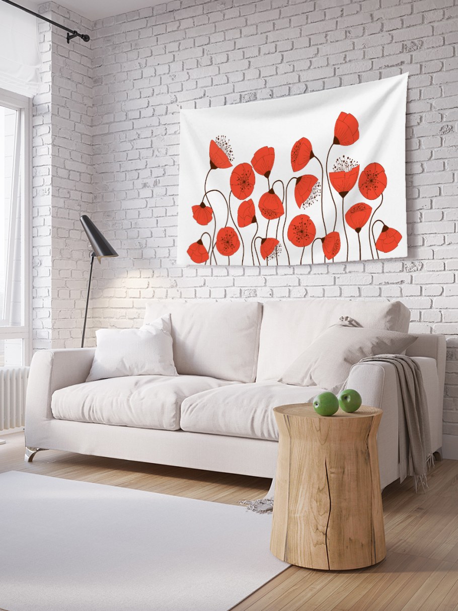 Маки в интерьере