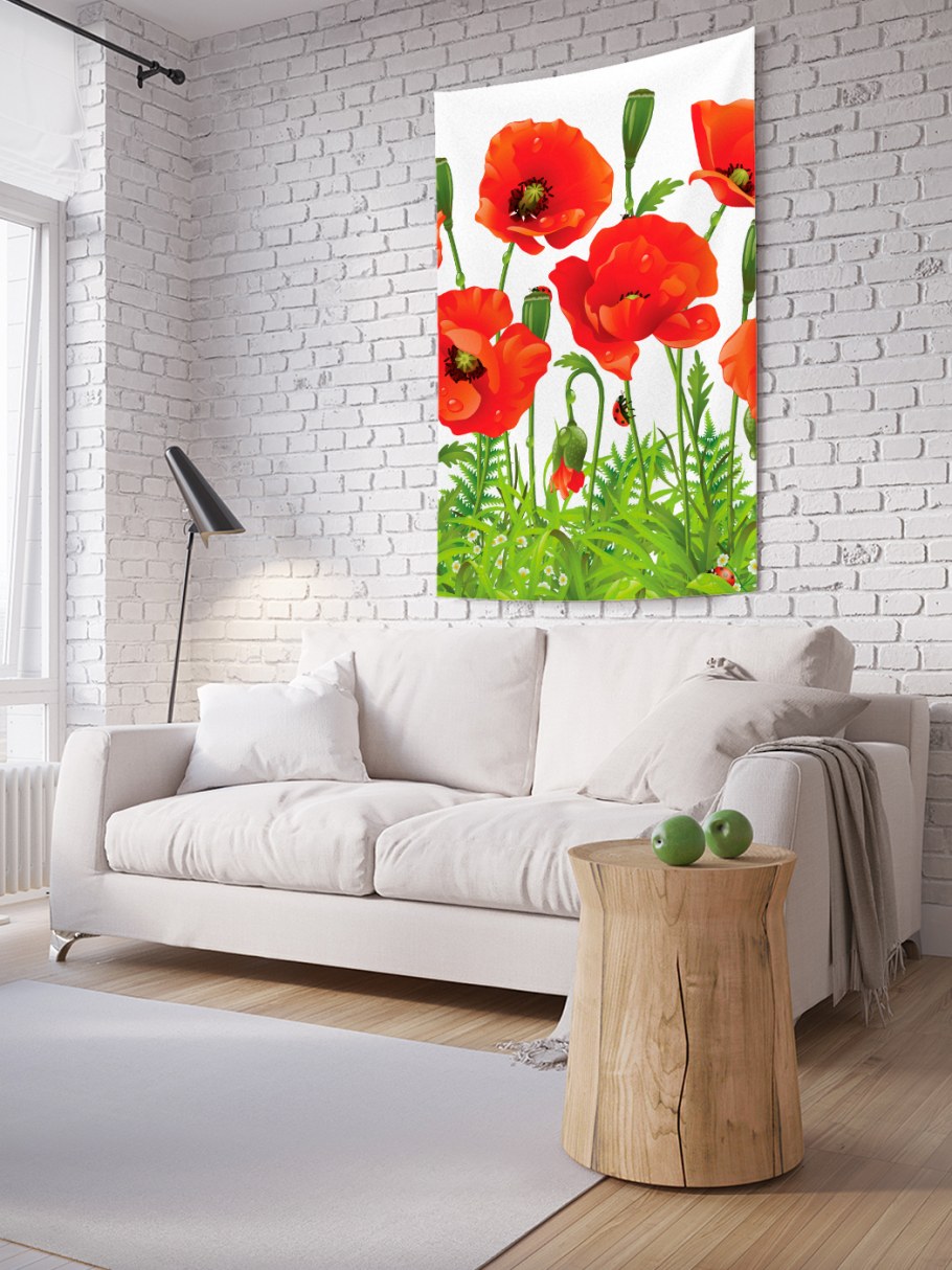 Постер 3686 "маки" 100х100 см