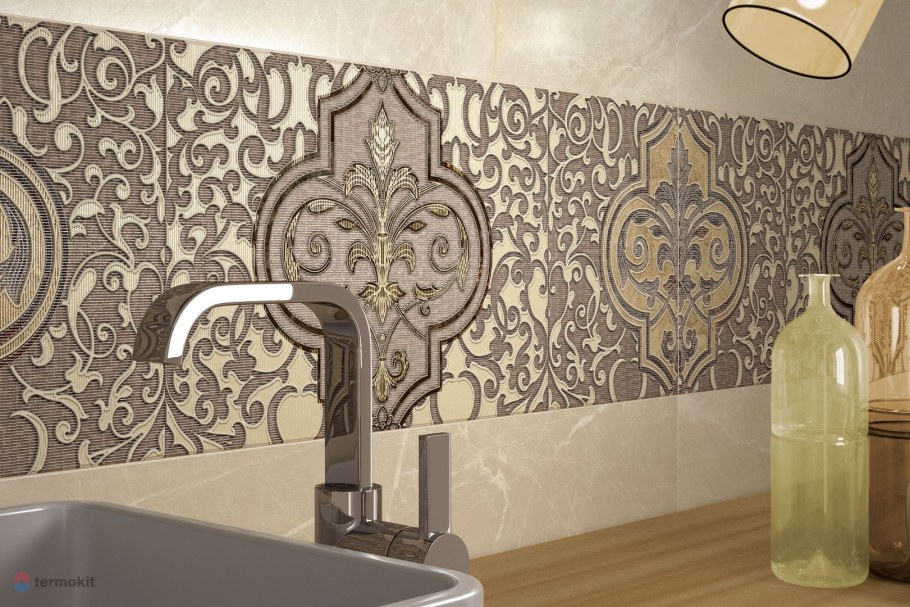 9520 Rect. Gris relieve 30х90