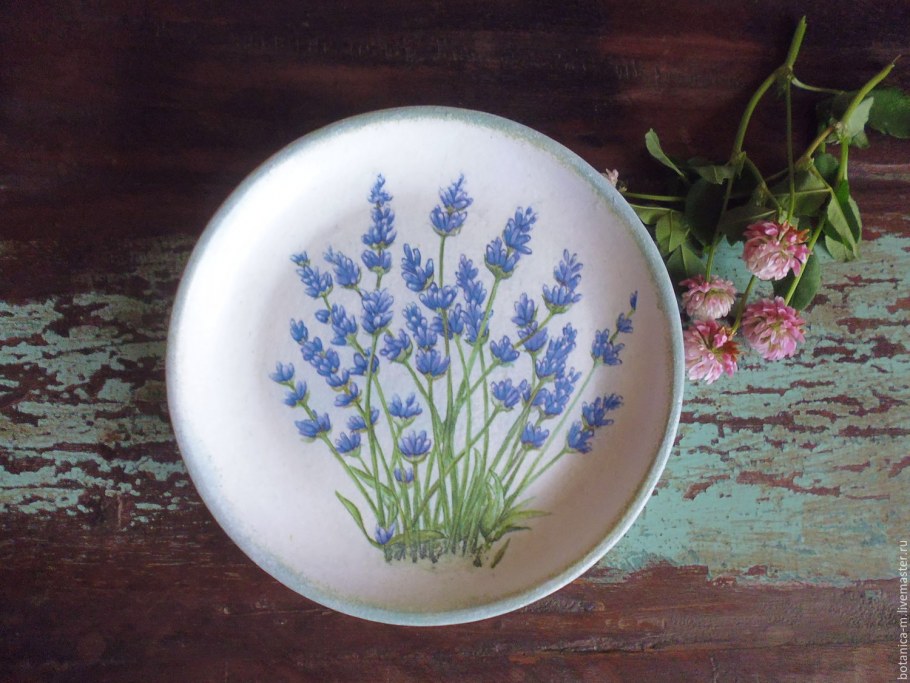 Поднос Лефард старинный Прованс