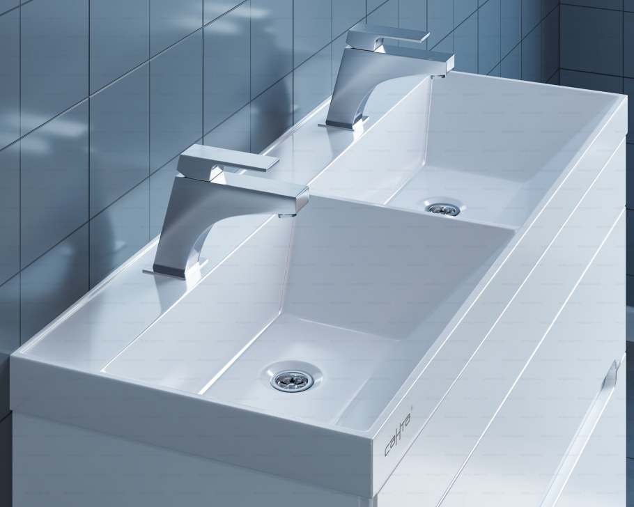 Умывальник Санта Юпитер 100 с двойной чашей