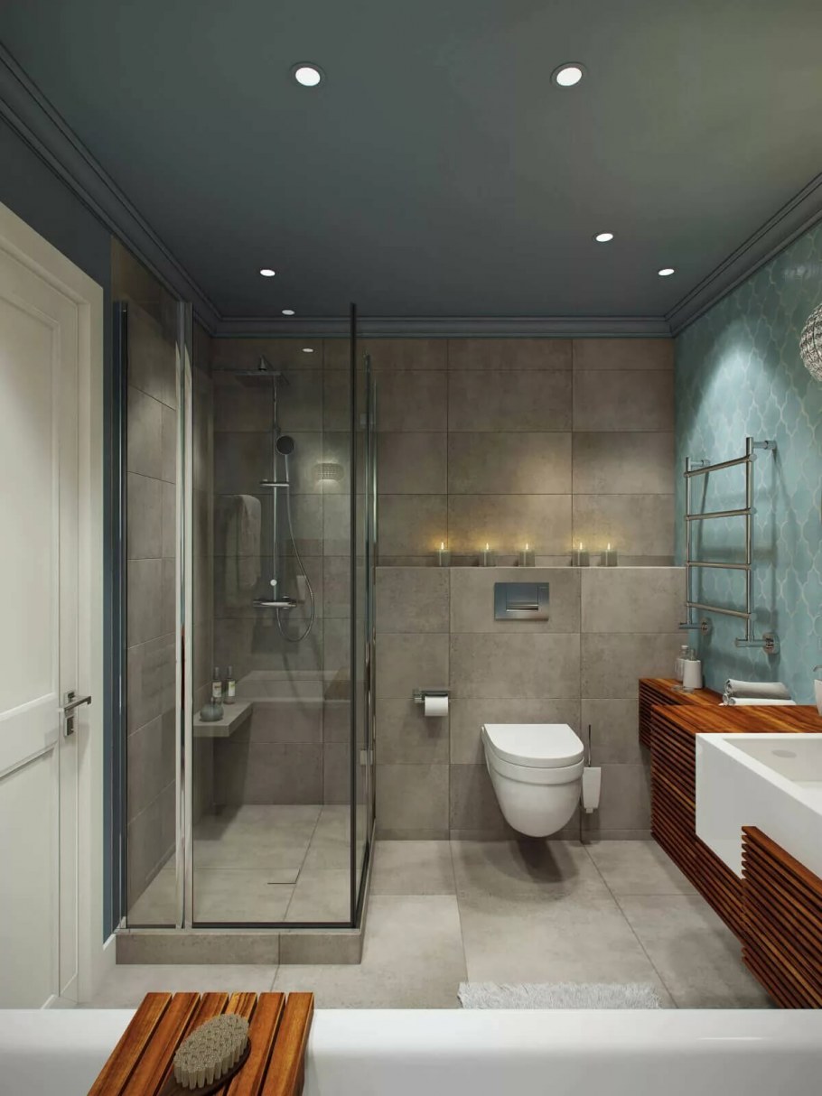 Совмещенный санузел с душем