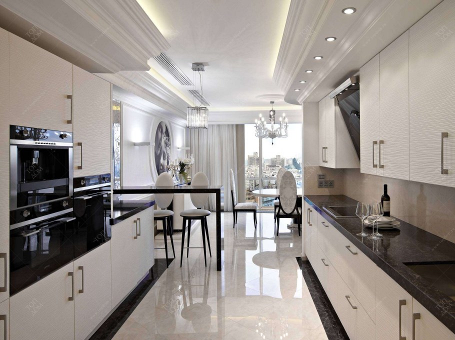 Кухня слоновая кость глянец Ирбис