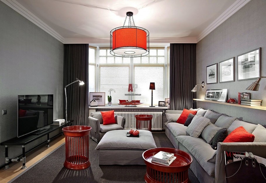 Яркие акценты в интерьере кухни