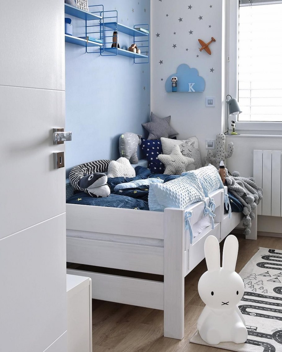 Детская в серо голубых тонах