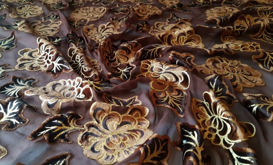 Ткань бархат бежевый