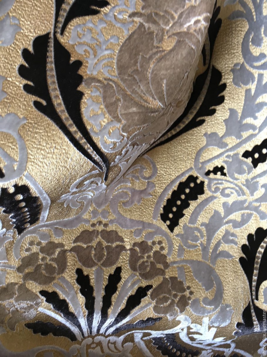 Шторы темно синие с золотом