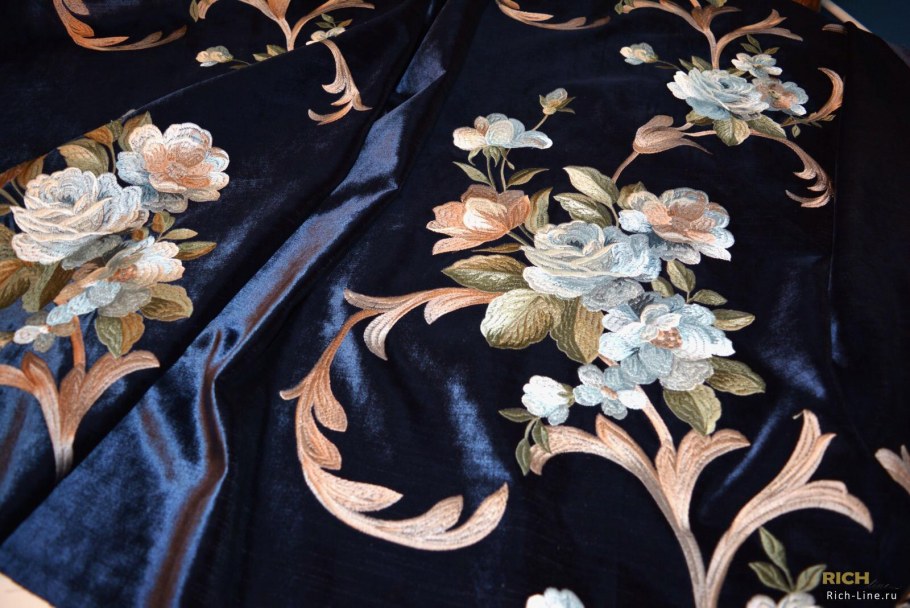 Шторы бархат yb777-9