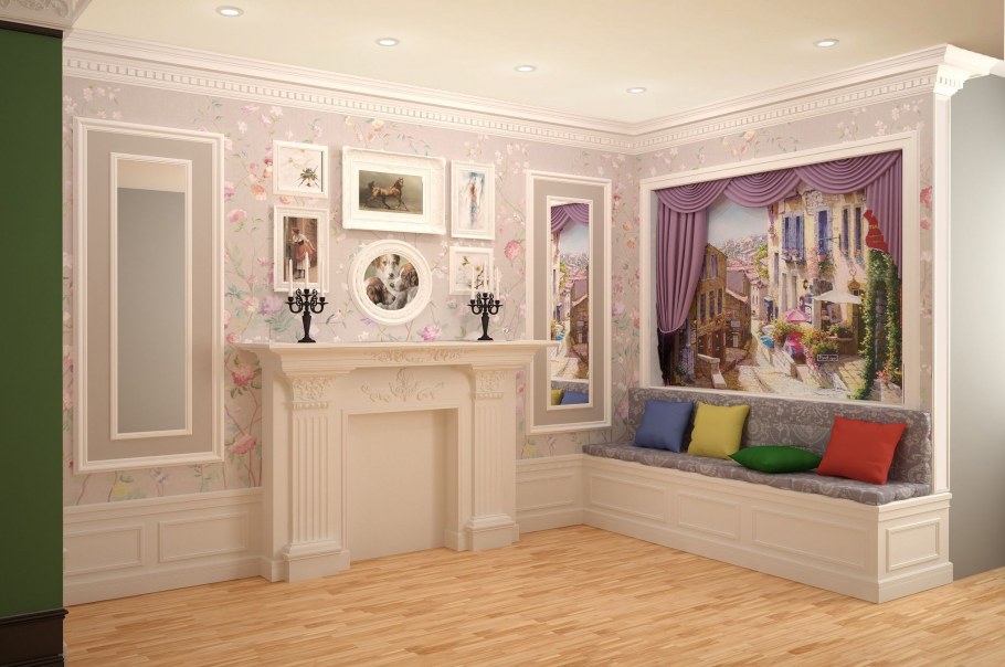 Фрески и лепнина в интерьере