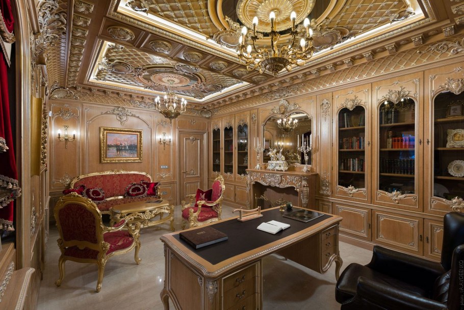 Роскошный интерьер кабинета