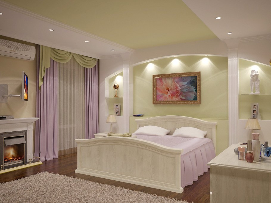 Арка в спальне