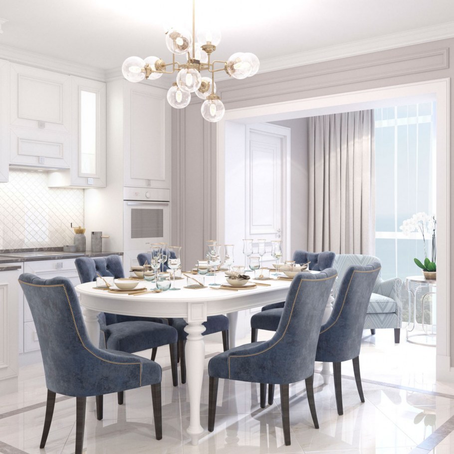 Кухня столовая в стиле современная классика