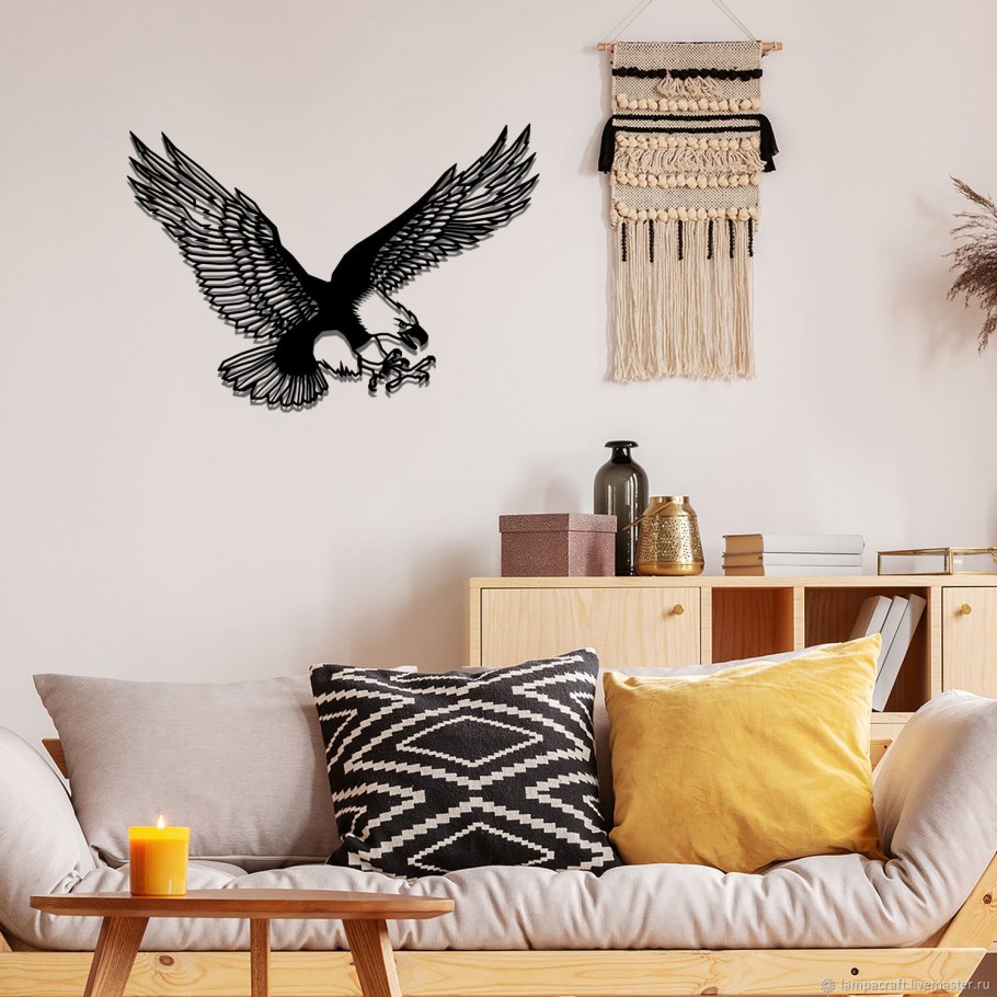 Металлический декор на стену