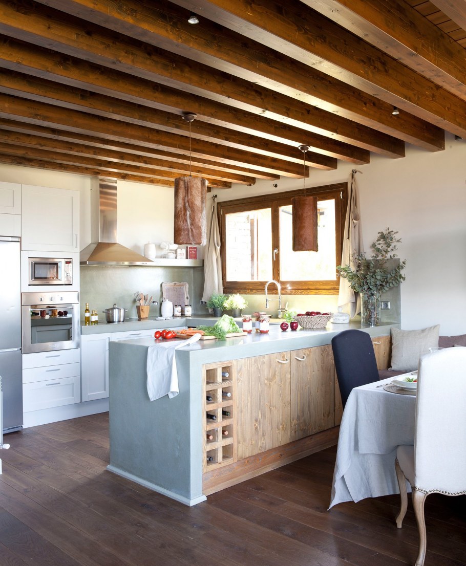 Планкен лиственница потолок