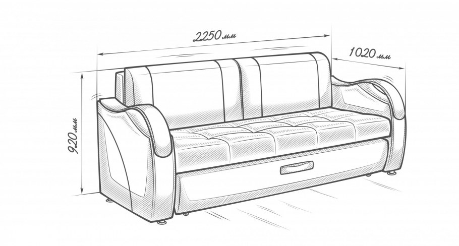Диван Лидер 1с таманкой