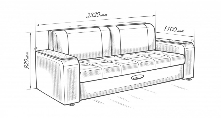 Диван Лидер (м3у0п2) ПБ