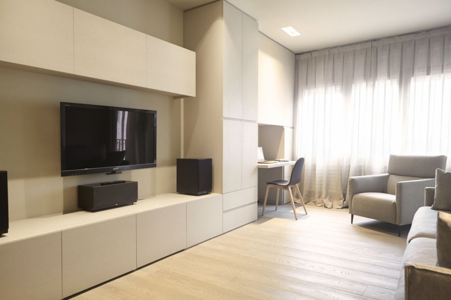 Гостиная в стиле Минимализм в светлых тонах