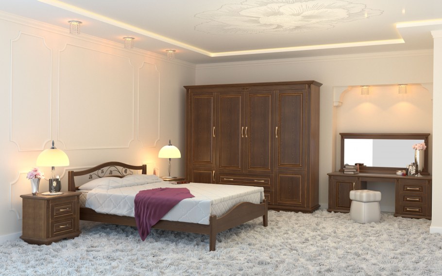 Кровать с мягким изголовьем кр-001 "Амели"