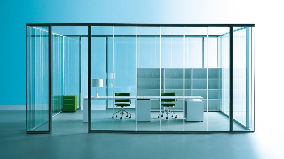 Фальш стенка из стекла