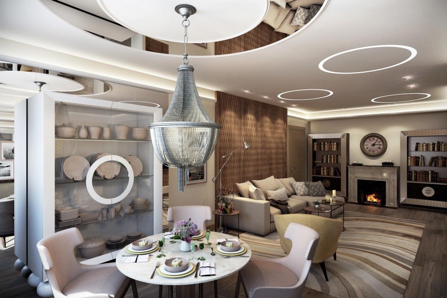 Круглая мебель в интерьере