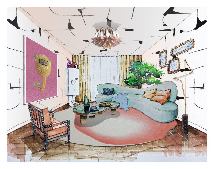 Марина Путиловская планировки гостиной