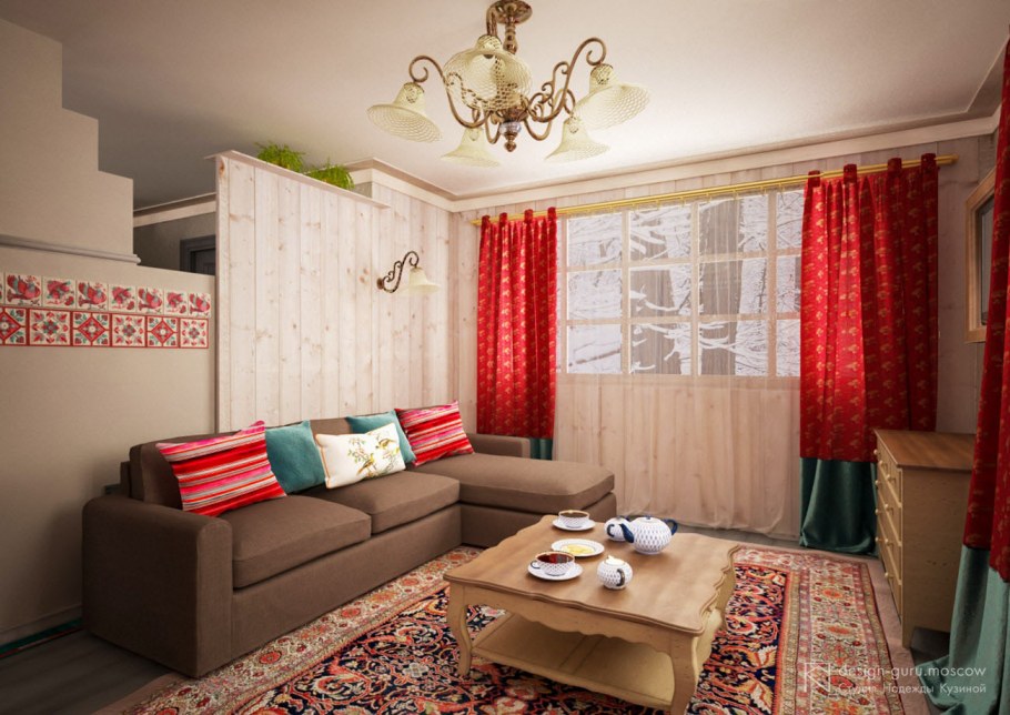 Квартира в русском стиле