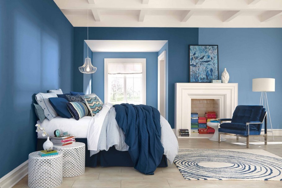 Интерьеры в синих тонах