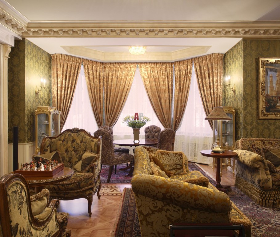 Спальня в стиле Ампир Барокко