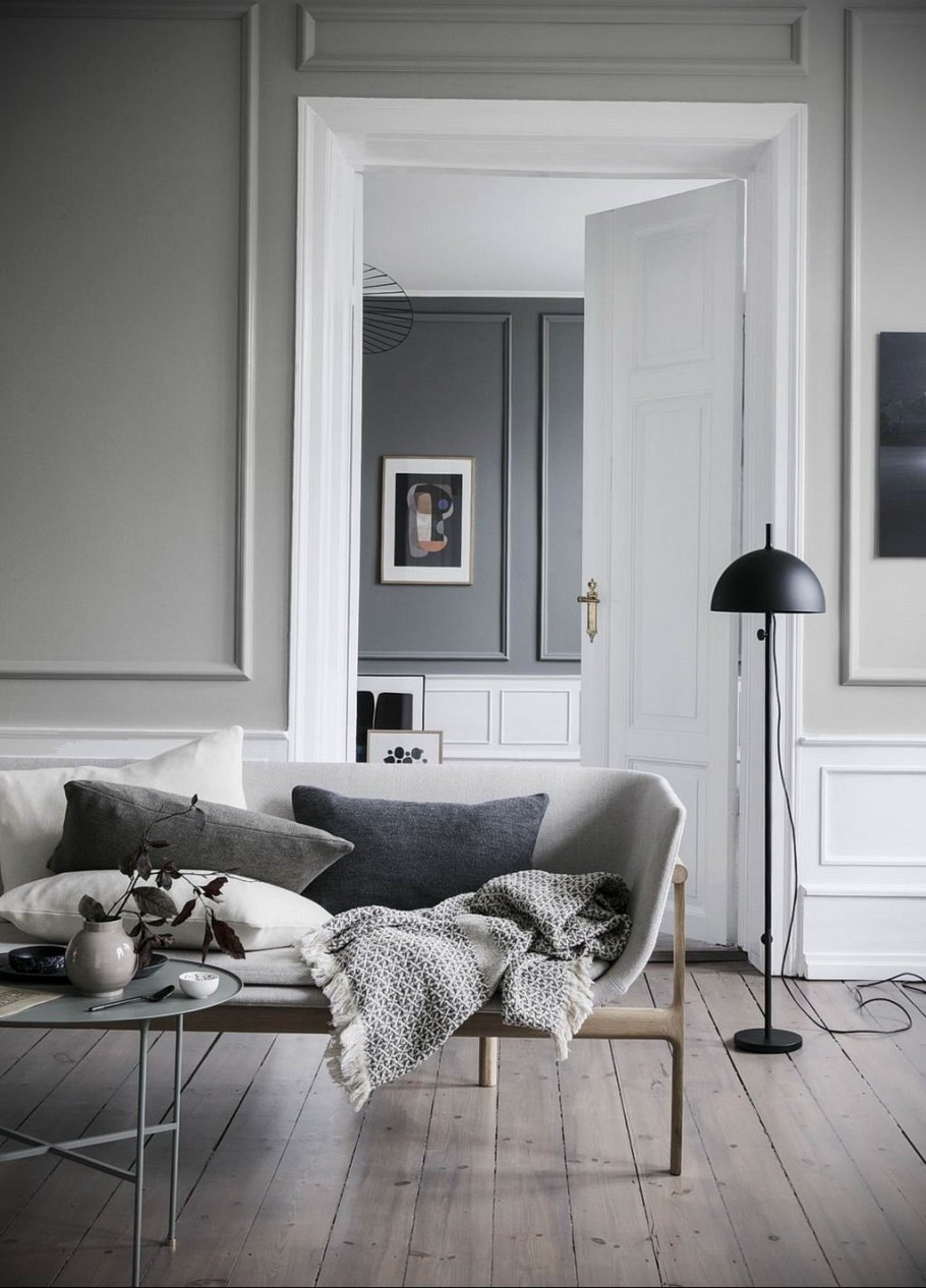 Оттенки серого в интерьере