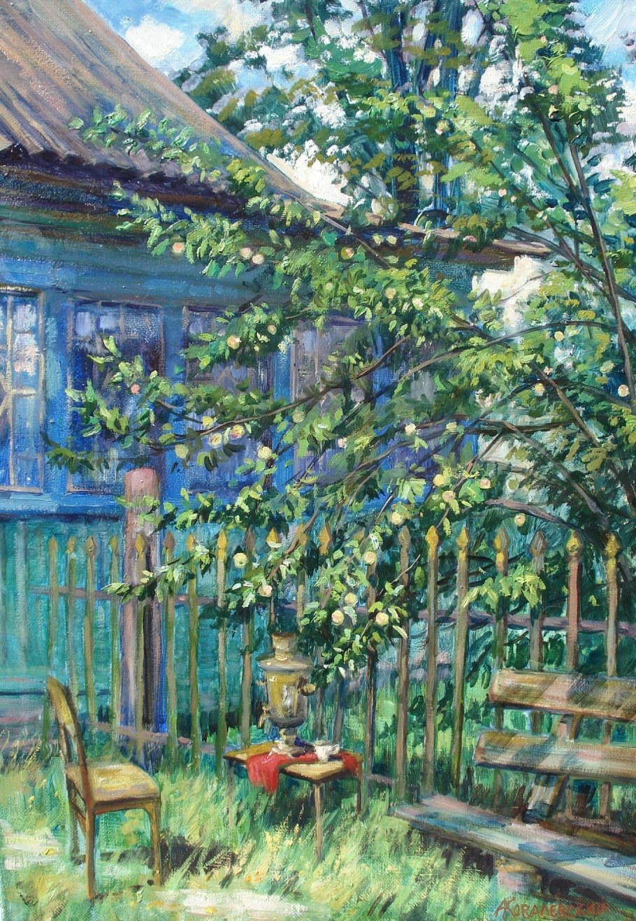 Арадушкин Олег Афанасьевич (Россия, 1951) «веранда..