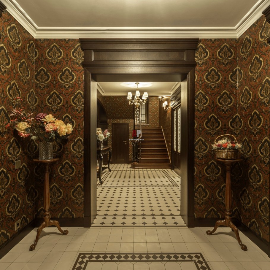 Холл в викторианском стиле