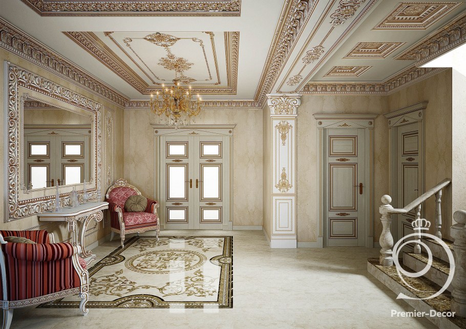 Холл в классическом стиле
