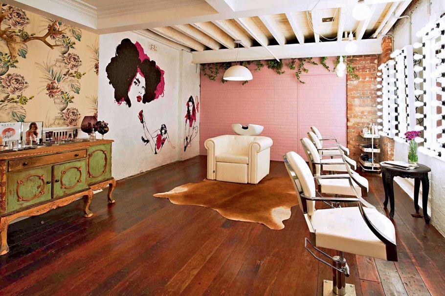 Салон красоты в стиле шебби Шик