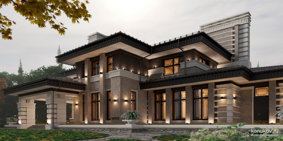 Вилла в стиле Райта