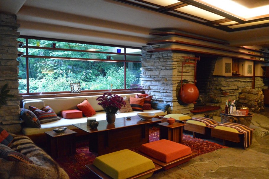 Фрэнк Ллойд Райт дом прерий интерьер