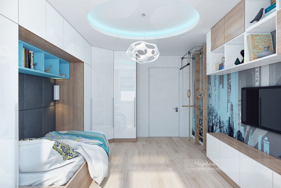 Детская для мальчика в современном стиле