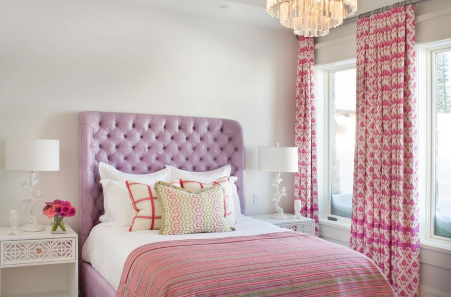 Bedroom Pink and White Color