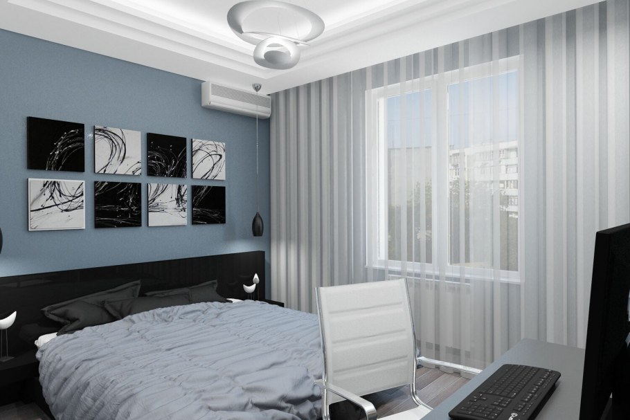 Комната лофт кабинет + спальня 18м2