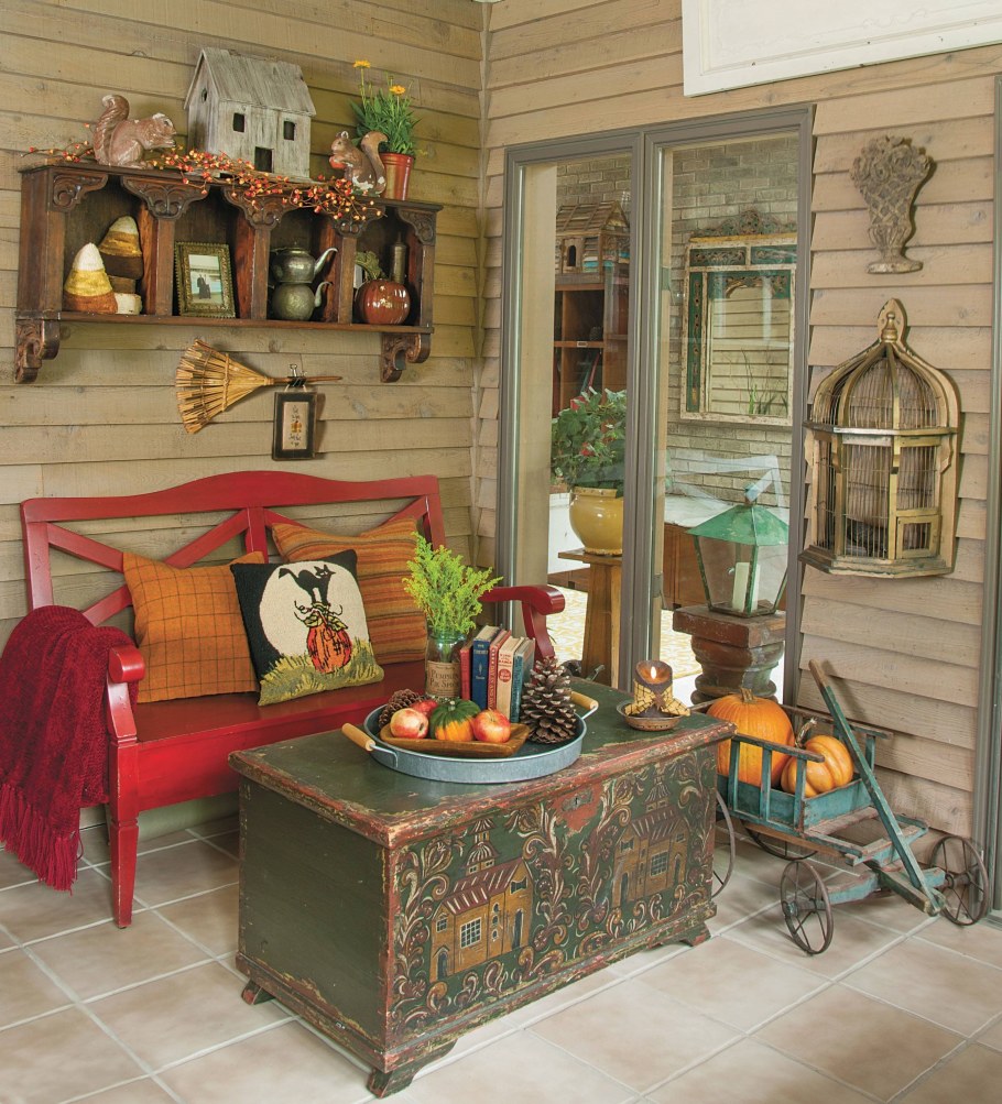 Дачный интерьер в деревенском стиле