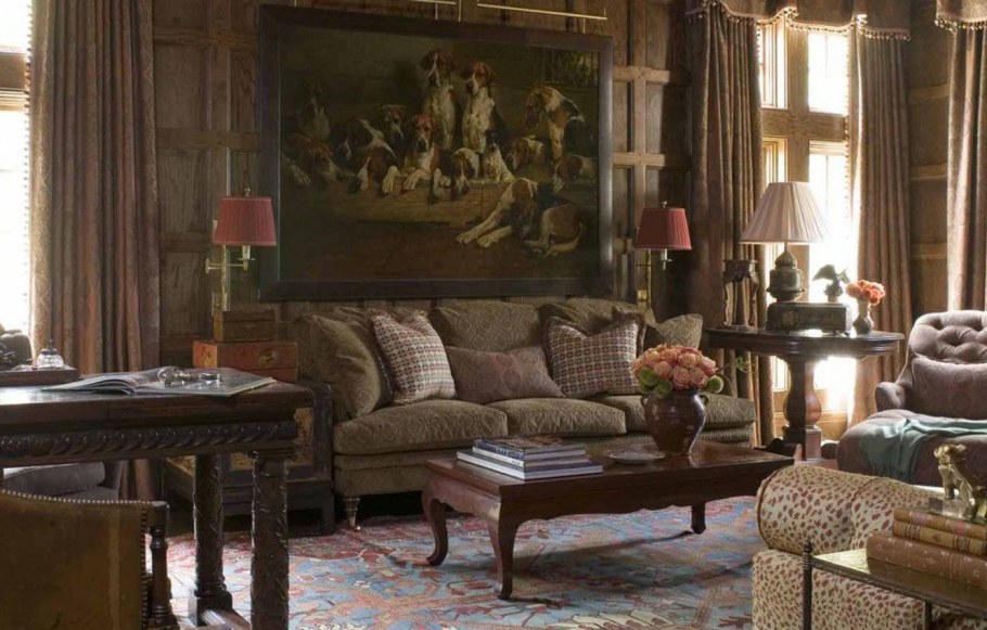 Гостиная в шотландском стиле