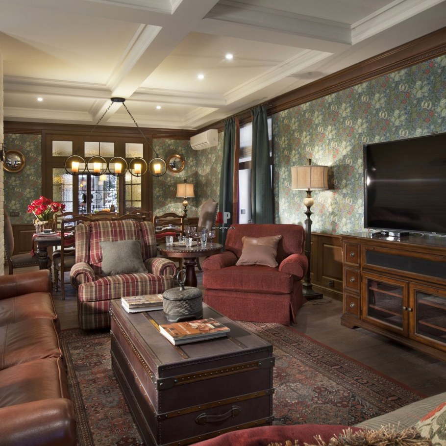 Интерьер кабинета в колониальном стиле