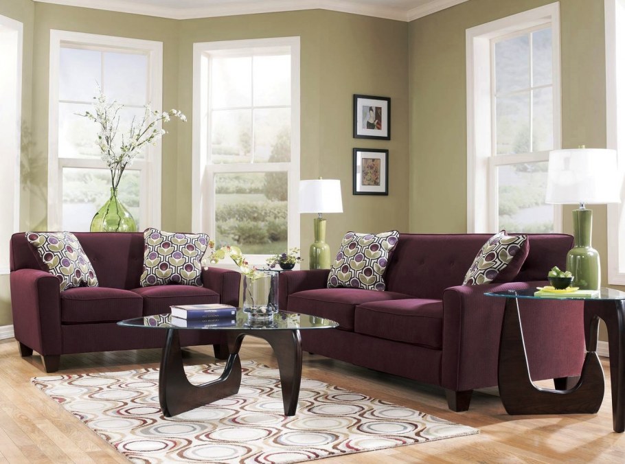 Контрастная стена в интерьере гостиной