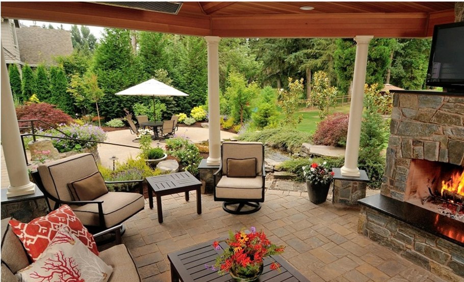 Уют во дворе частного дома