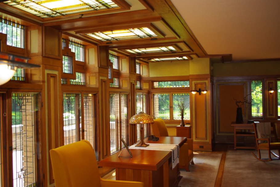 Баня стиль Фрэнк Райт