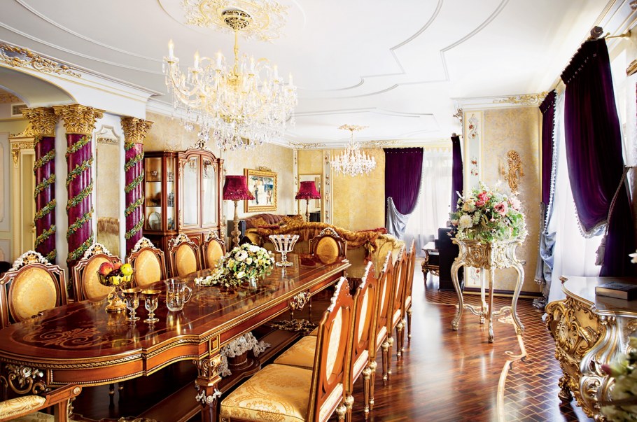 Роскошные интерьеры в дворцовом стиле