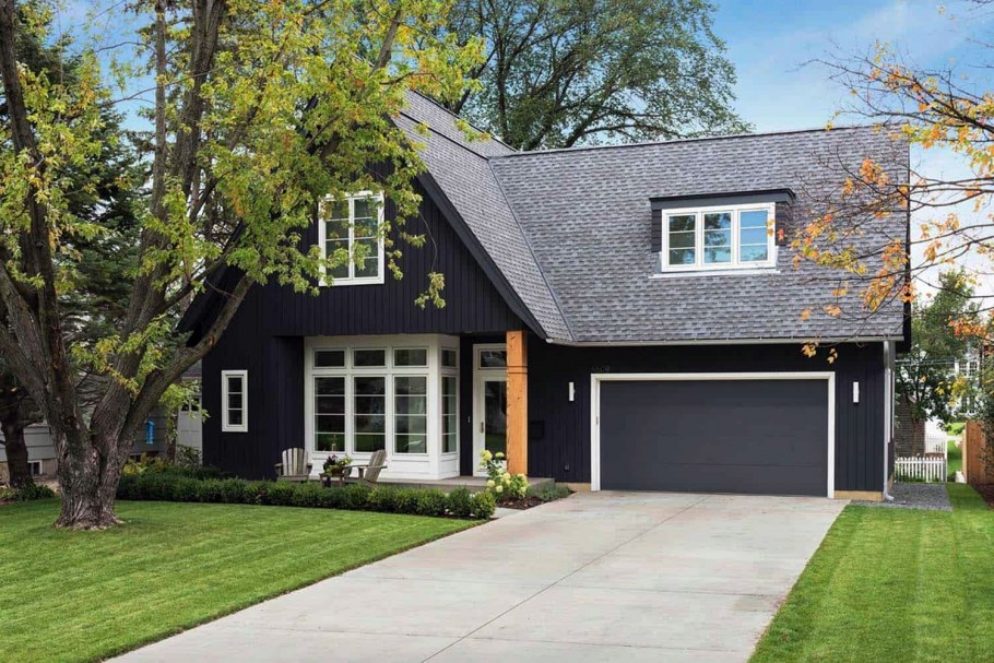 Дом в скандинавском стиле с гаражом