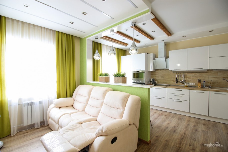 Кухня с гостинной 20кв м