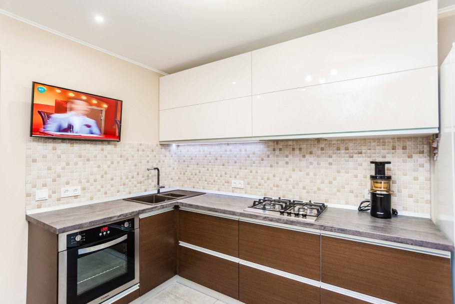 Кухня ЛДСП без ручек