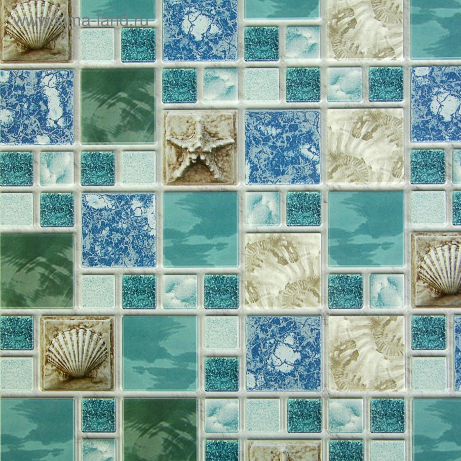 ПВХ мозаика морской Бриз 955х480 мм
