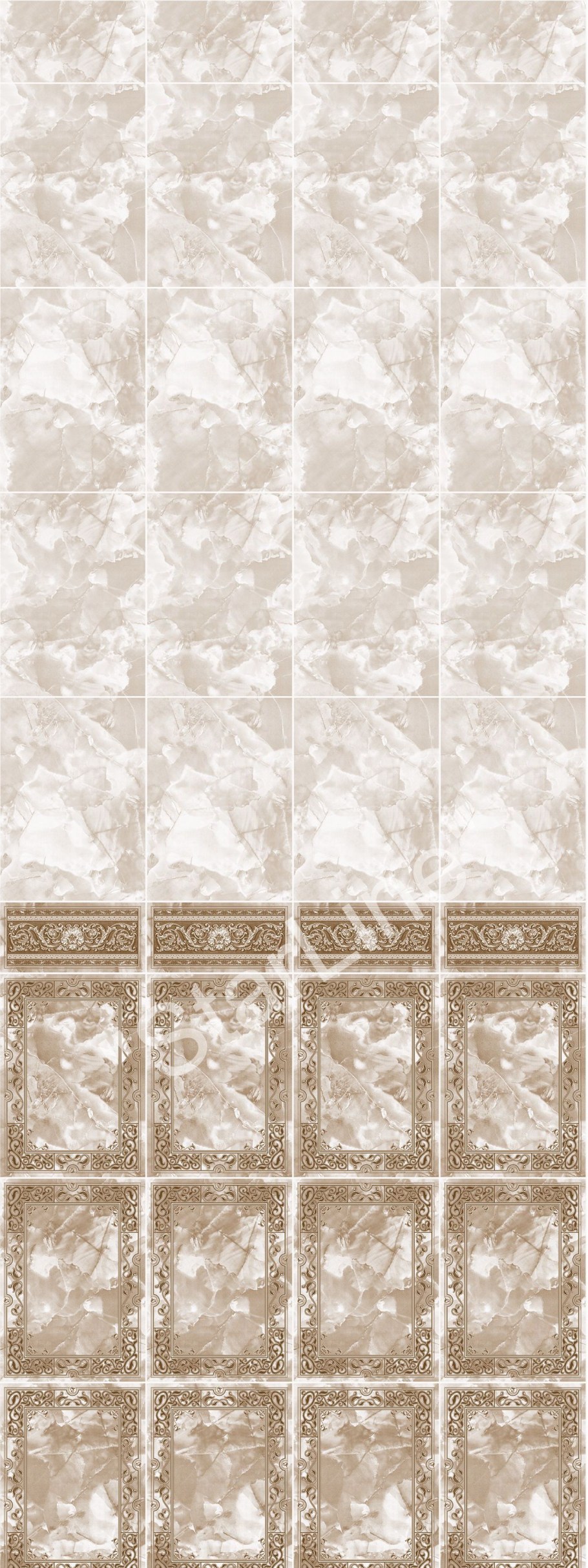 Панель ПВХ фриз "Барон-102" зеленый